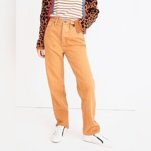 Madewell x Kule Relaxed Dadjean: Garment-Dyed Edition‎ Ochre 24
